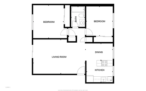 Floor plan 2 Bedroom
