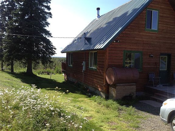 Side of house with flowers