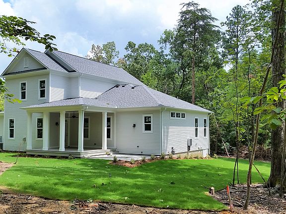 Back elevation of the home.