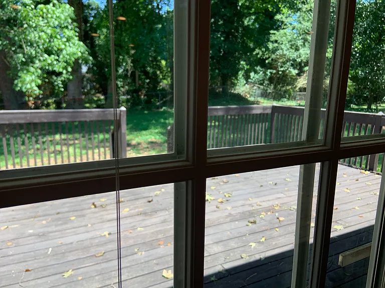 Outside deck! It's large and you'll be able to create paradise.