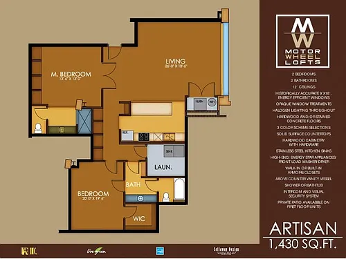 Floor plan Artisan (Balcony)