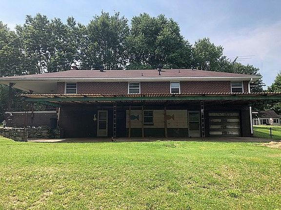 Covered patio in back.