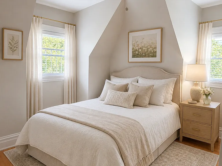 Beautiful sun-lite and spacious bedroom.