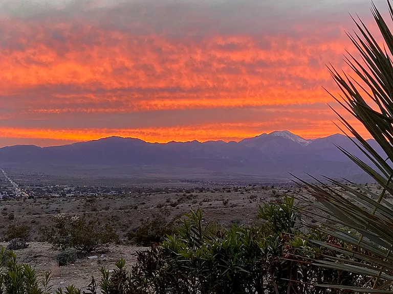 Sunset views from house