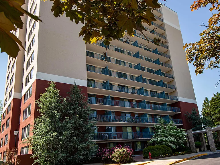 Steward Tower Apartments Building Side Exterior