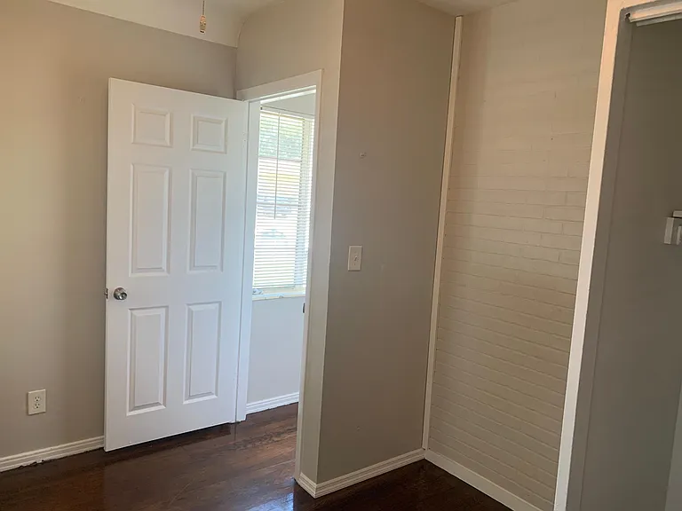 2nd Bedroom, bri
ck accent wall