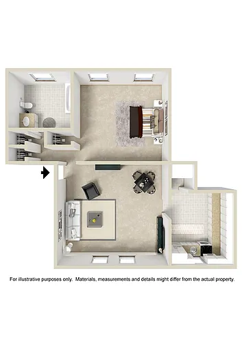Floor plan One Bedroom