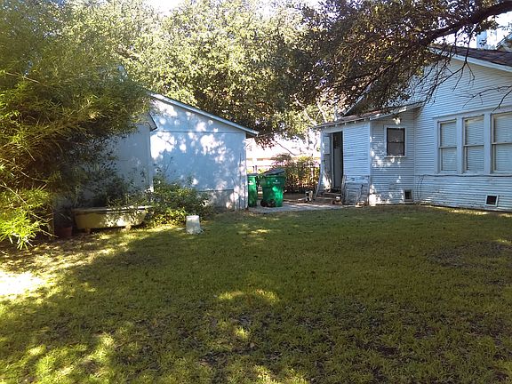 Backyard and garage