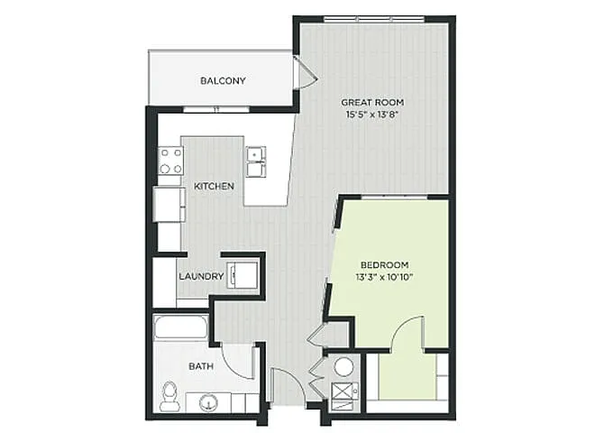 Floor plan Orchard Loft