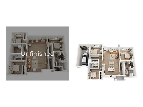 Floor plan Roma (Unfinished Basement)