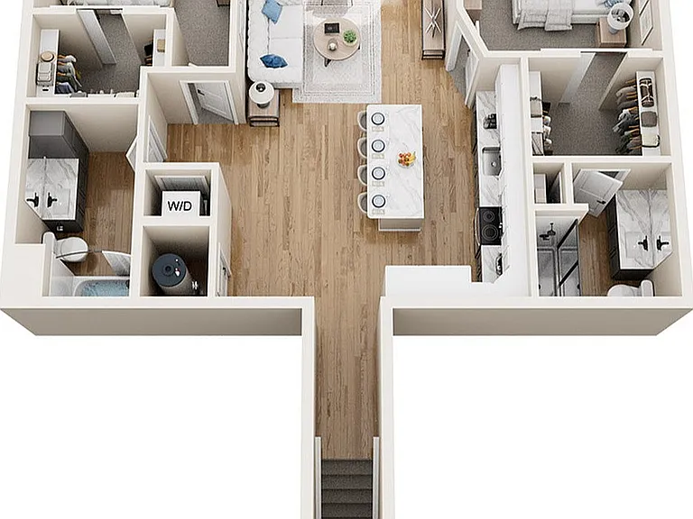 SD4 - Second Floor - Terrapin Run Townhomes | Townhomes and Stacked Flats in DeForest, WI SD4 - Second Floor - Terrapin Run Townhomes | Townhomes and Stacked Flats in DeForest, WI