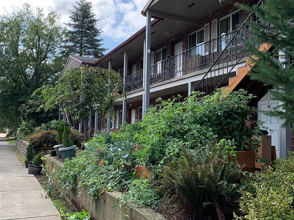 Side yard near off street parking.
