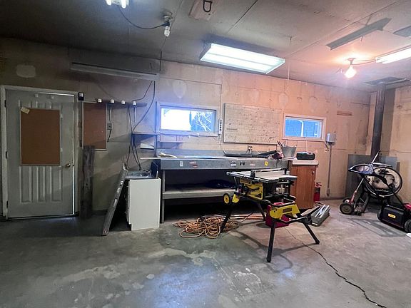 Inside garage