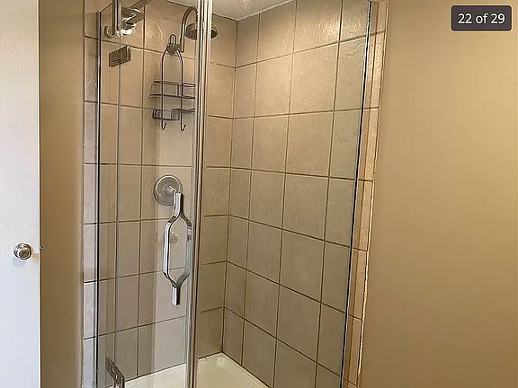 Walk-in shower.