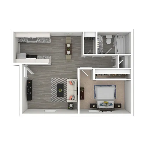 Floor plan One Bedroom