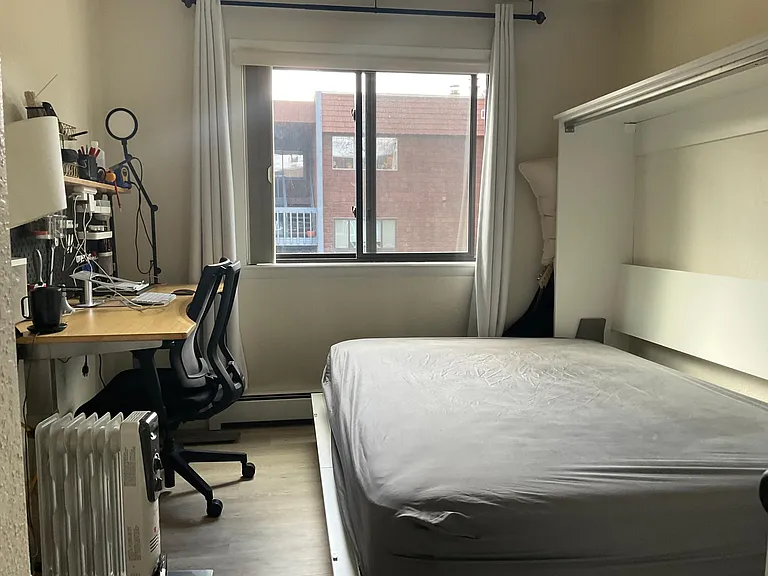With fold out Murphy bed