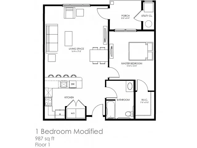 Floor plan 1HC