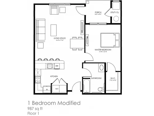 Floor plan 1HC