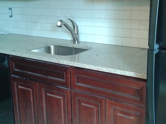 Sink with garbage disposal