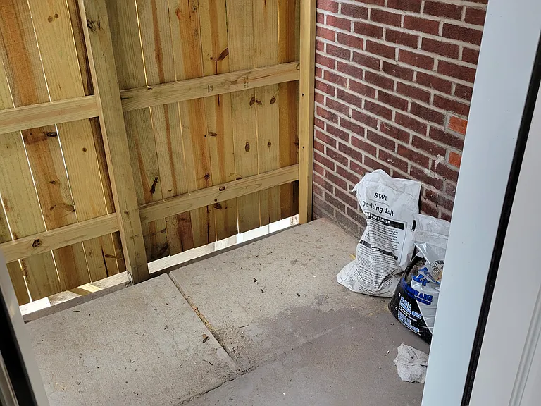 Small patio area