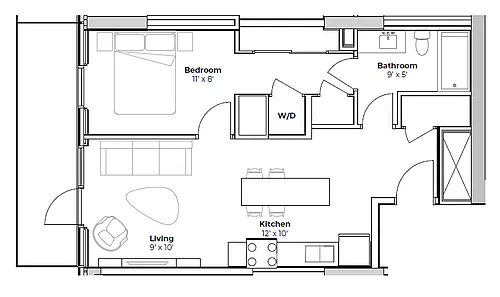 Floor plan Residence One