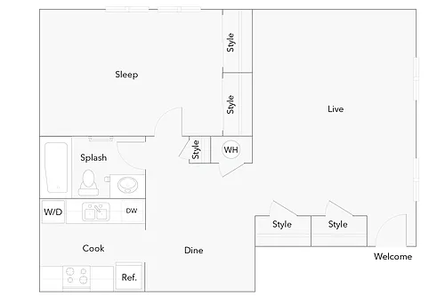 Floor plan Amherst