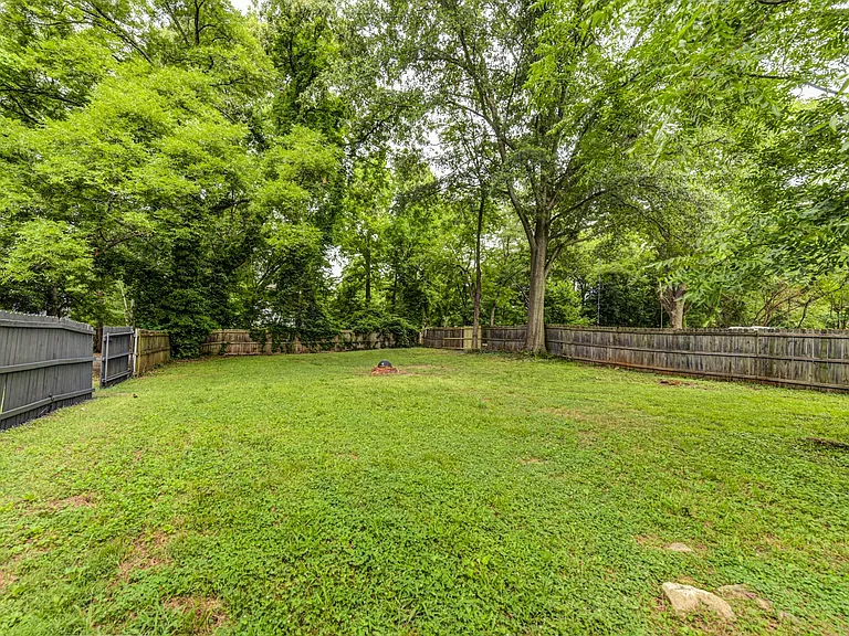 Huge fenced in back yard