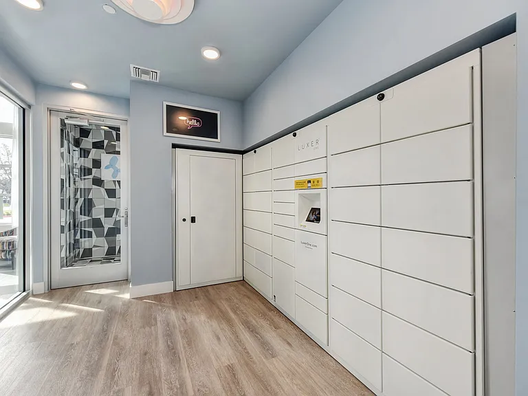 Package receiving system room.