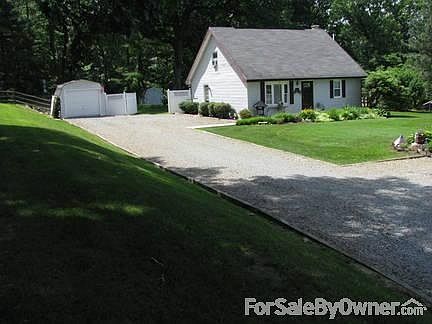 Cape with 90' Driveway