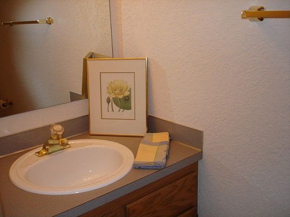 Convenient half bath downstairs