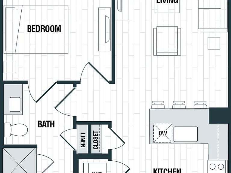 A1: 1bed 1 bath A1: 1bed 1 bath