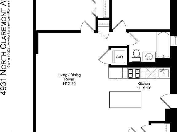 2nd image of 4931 N Claremont Ave APT 1E