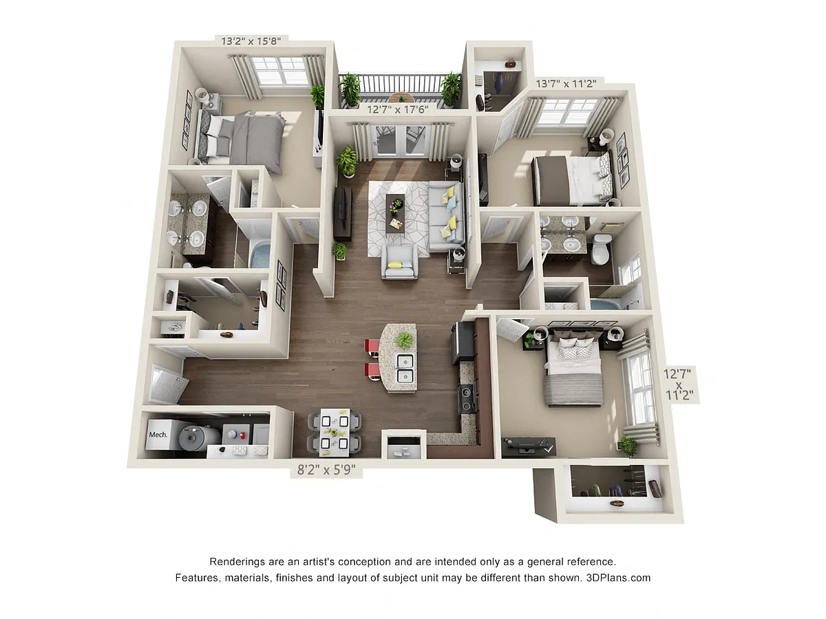 Floor plan Water Mill
