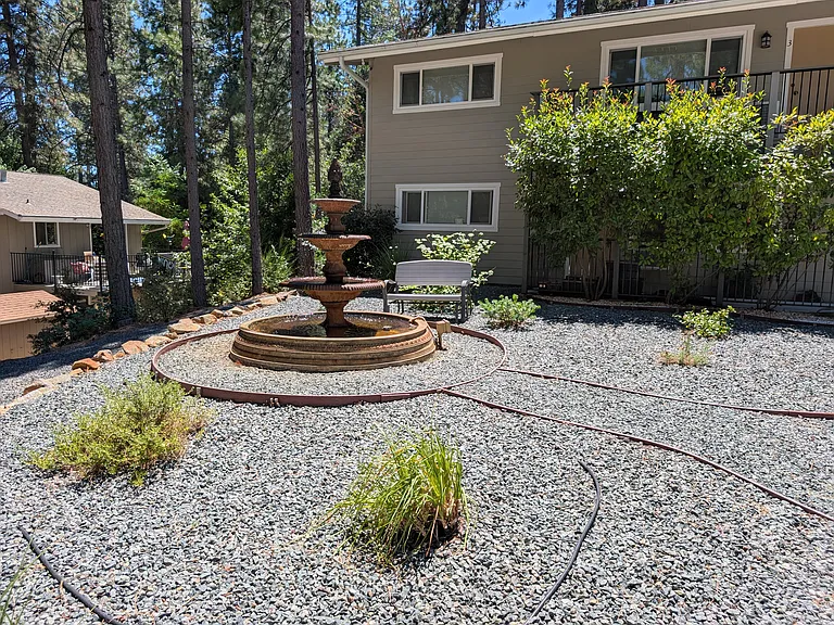 Fountain in front