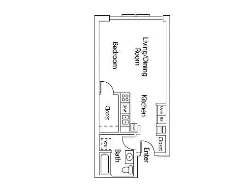 Floor plan Studio A