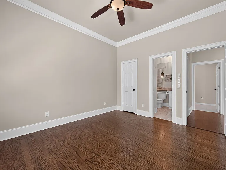 Main level bedroom with full bath