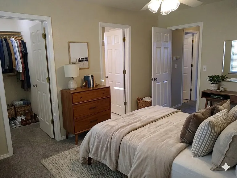 Master bedroom (staged)