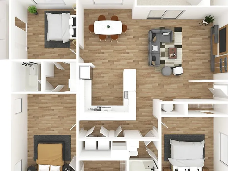 3 Bedroom | 2 Bath | 1327 SF | Renovated 3 Bedroom | 2 Bath | 1327 SF | Renovated