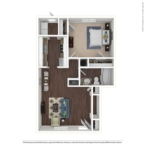 Floor plan 1x1 Upgrade