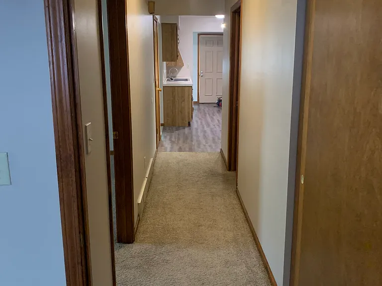 View from back bedroom to front door