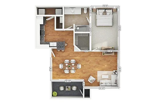 Floor plan 1B1