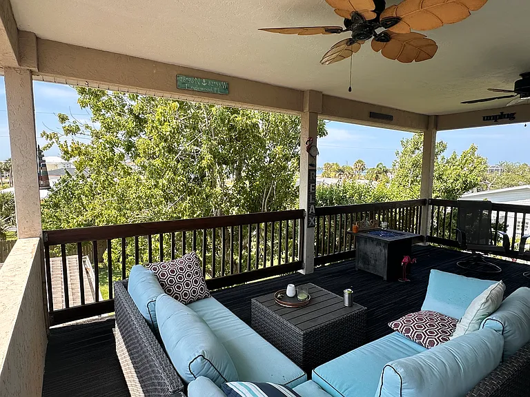 Balcony is 13' x 22' for a spacious outdoor living area