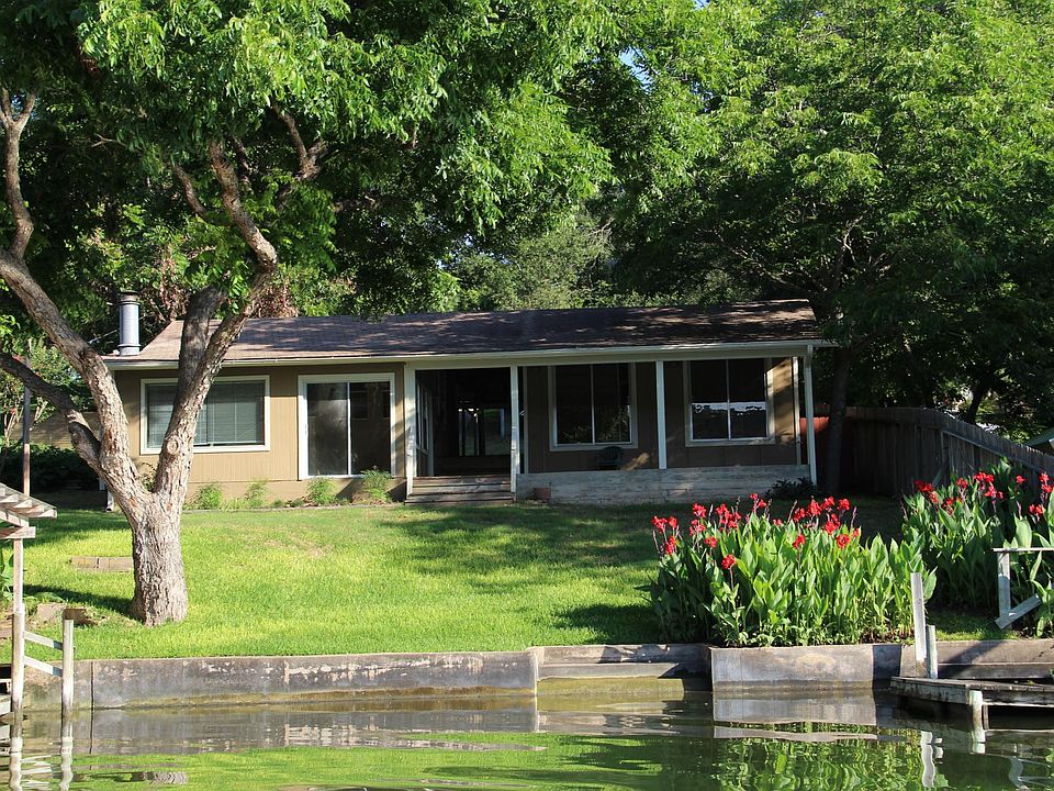 View of cottage from Lake Austin