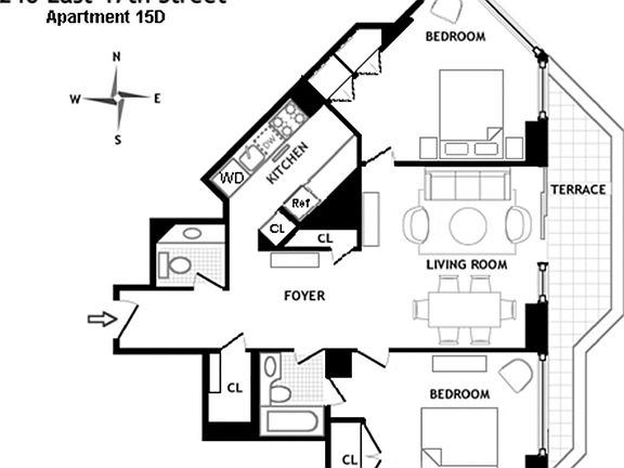 2nd image of 240 E 47th St APT 15D