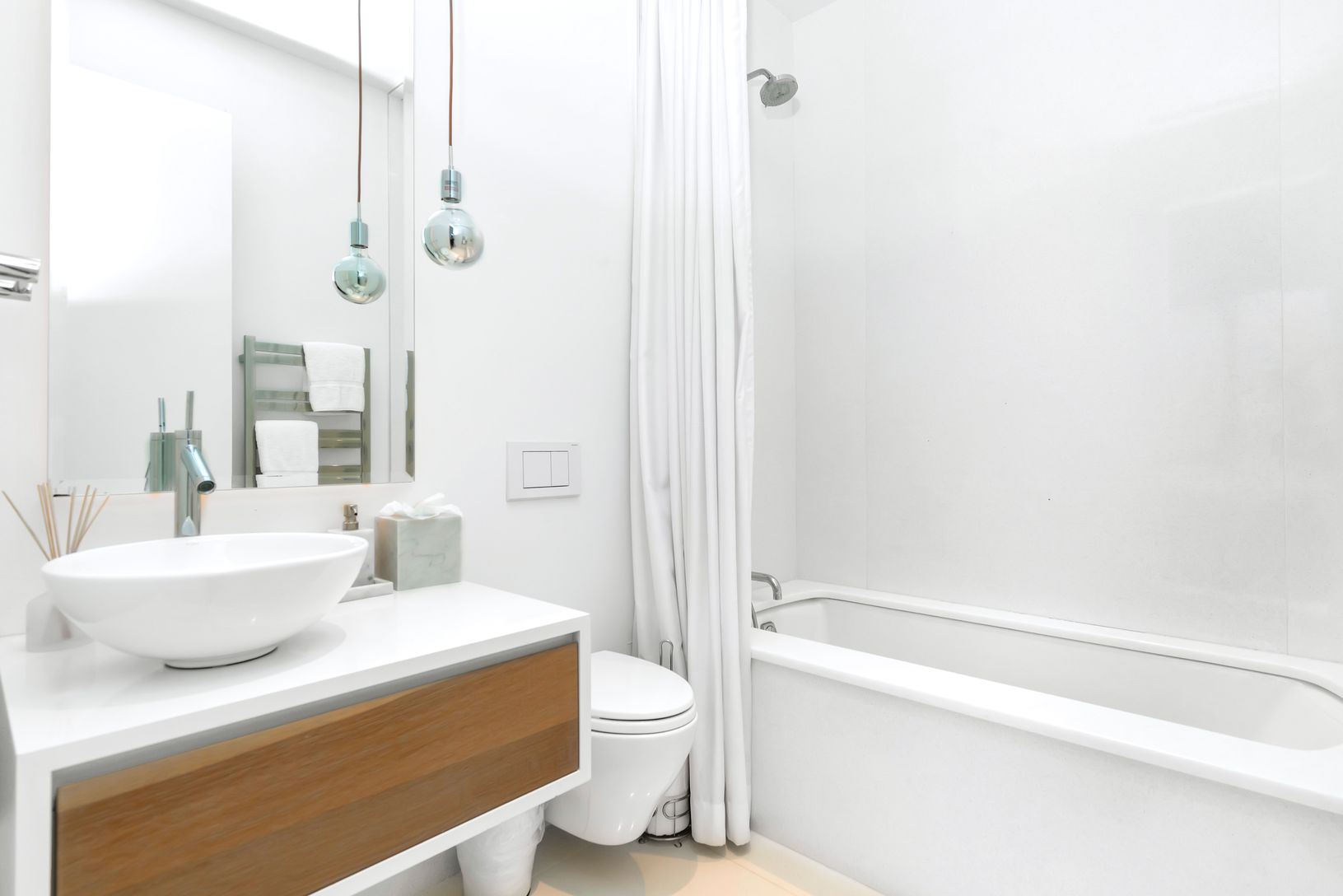  Modern Guest ensuite bath 1 of 6