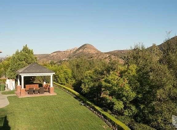 View to backyard gazebo and beyond
