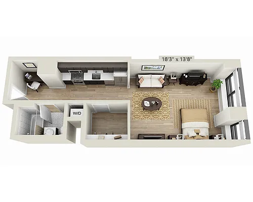 Floor plan Studio E1YB