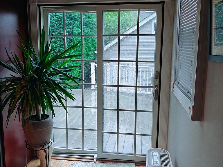 doors to backyard