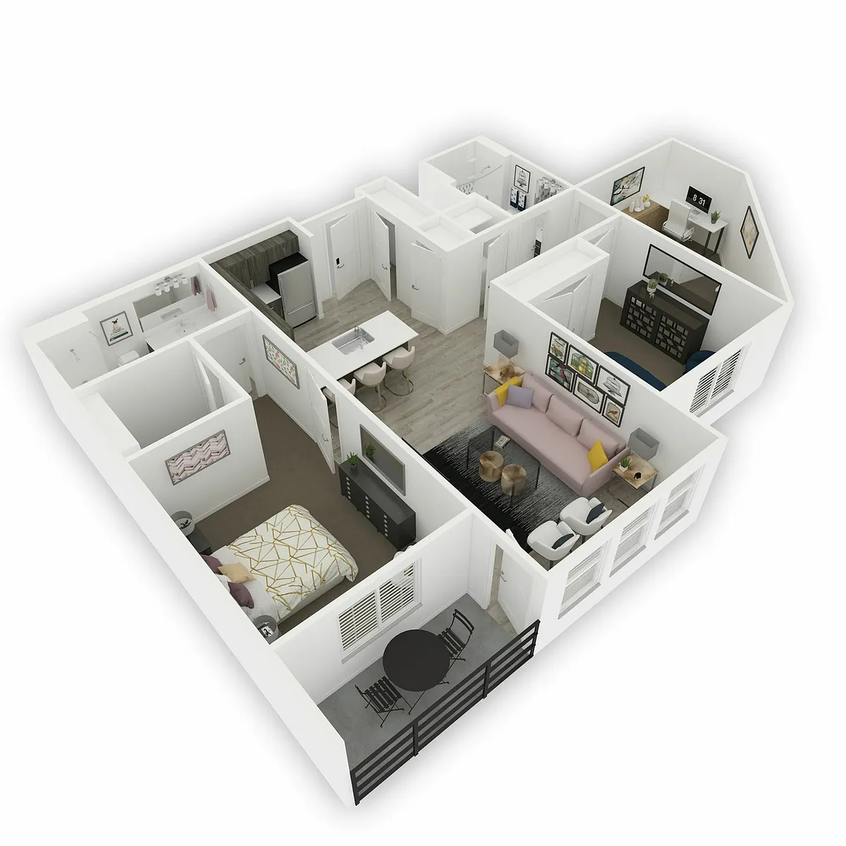 Floor plan Biltmore + Den