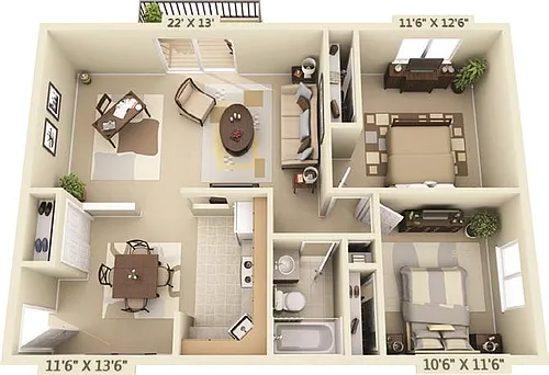 Floor plan Plan C